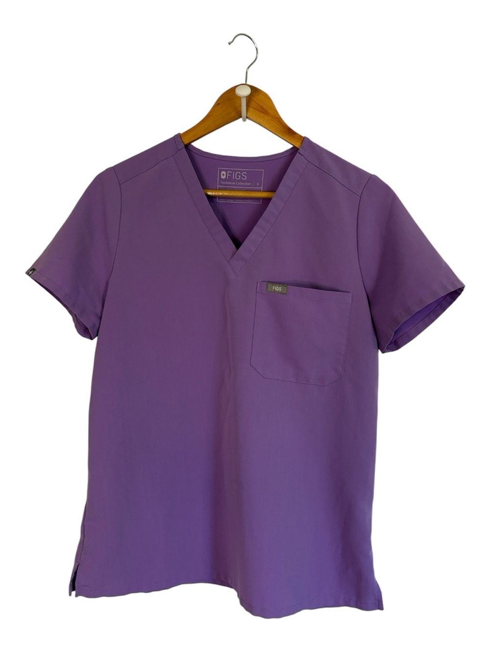 Figs Lilac Dawn Catarina One Pocket Scrub Top Size XS